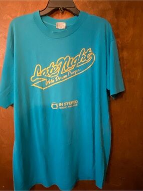 Xl vintage “late night with drum corps” tshirt.